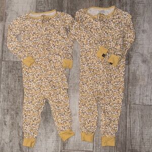 2 floral one piece pjs!